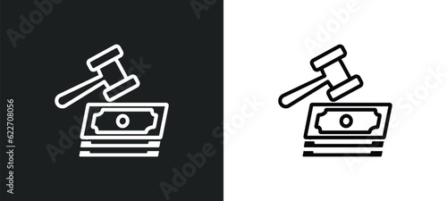 inheritance law outline icon in white and black colors. inheritance law flat vector icon from law and justice collection for web, mobile apps and ui.