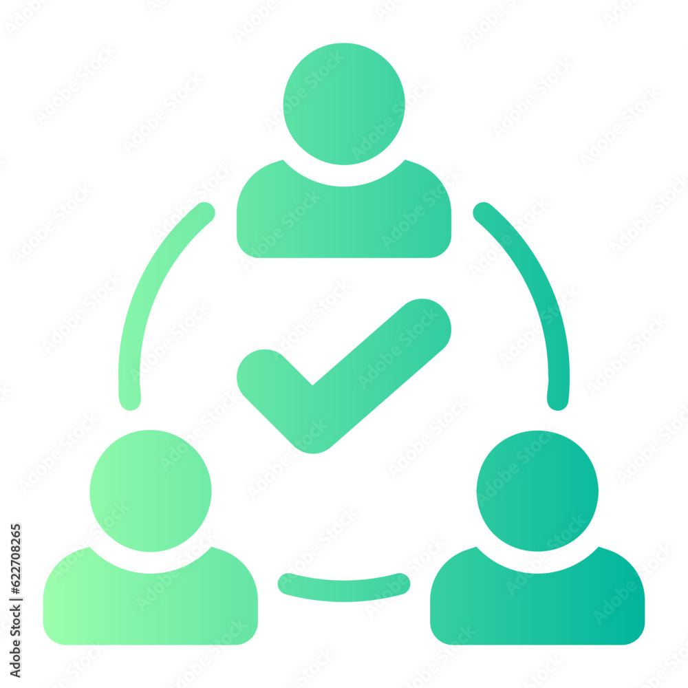 coordination gradient icon coordination gradient icon
