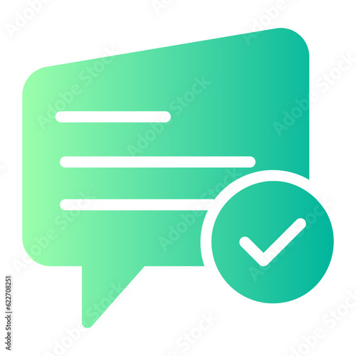 comment gradient icon