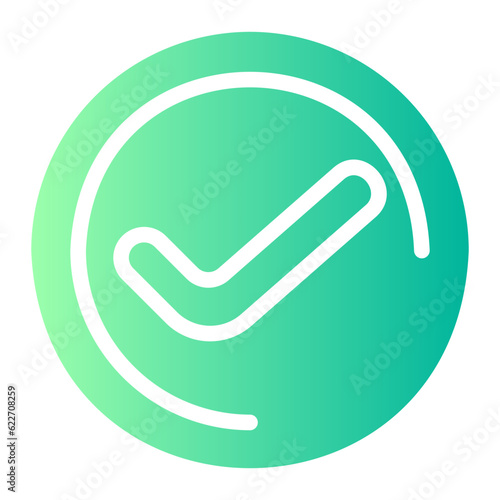 confirmation gradient icon