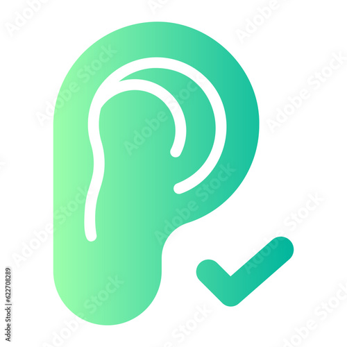 ear gradient icon