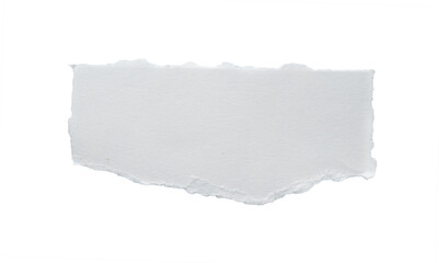 close up of a white ripped piece of paper with copyspace. torn paper isolated transparent png