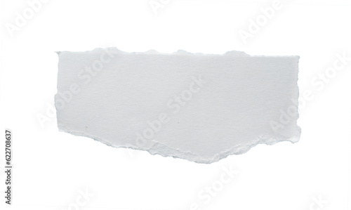 close up of a white ripped piece of paper with copyspace. torn paper isolated transparent png