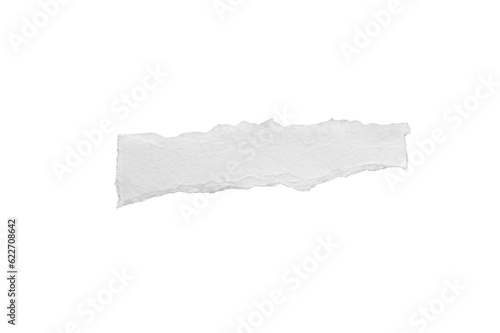 close up of a white ripped piece of paper with copyspace. torn paper isolated transparent png