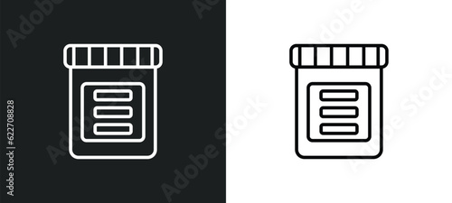 conserve outline icon in white and black colors. conserve flat vector icon from kitchen collection for web, mobile apps and ui.