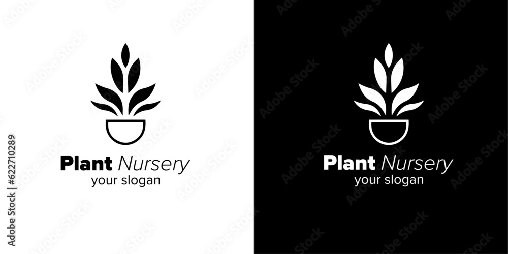 Create a Greener Image for your Brand with Plant Nursery Logo Design Templates showcasing Vegan Symbol and Eco Logo Vector