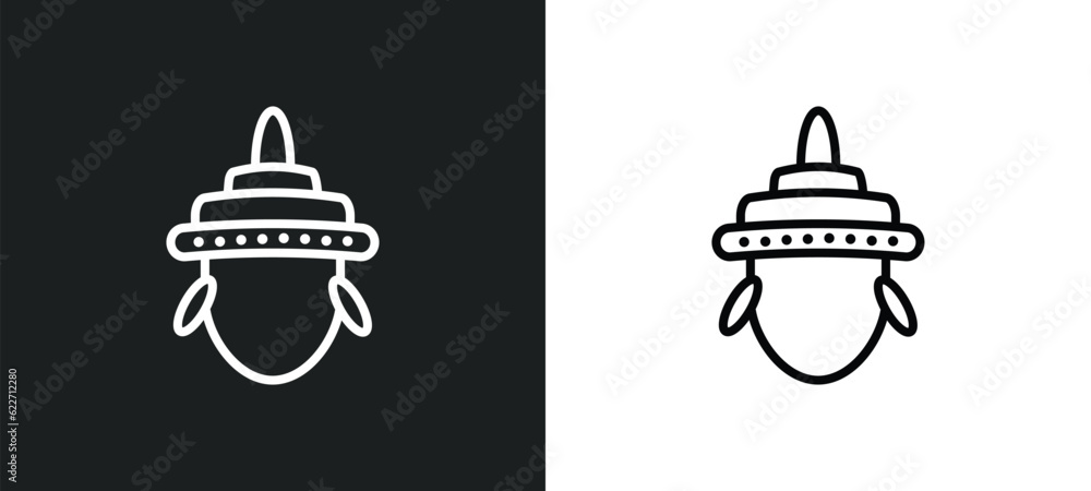 sarai outline icon in white and black colors. sarai flat vector icon from india collection for web, mobile apps and ui.