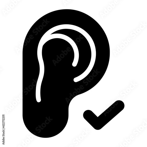 ear glyph icon