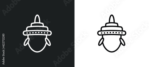 sarai outline icon in white and black colors. sarai flat vector icon from india collection for web, mobile apps and ui.