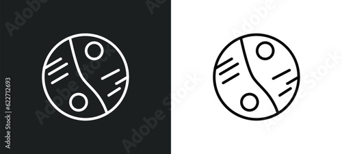sarnaism outline icon in white and black colors. sarnaism flat vector icon from india collection for web, mobile apps and ui.