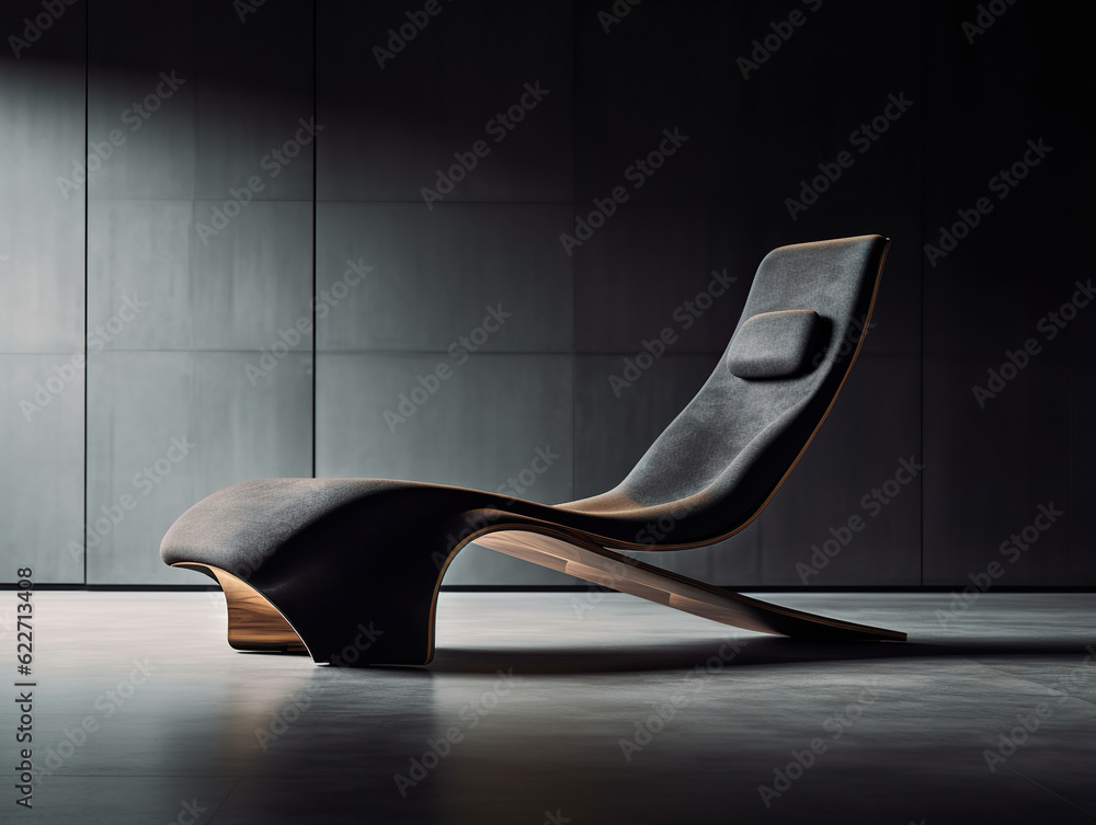 Modern and sophisticated design of an expensive architectural chaise