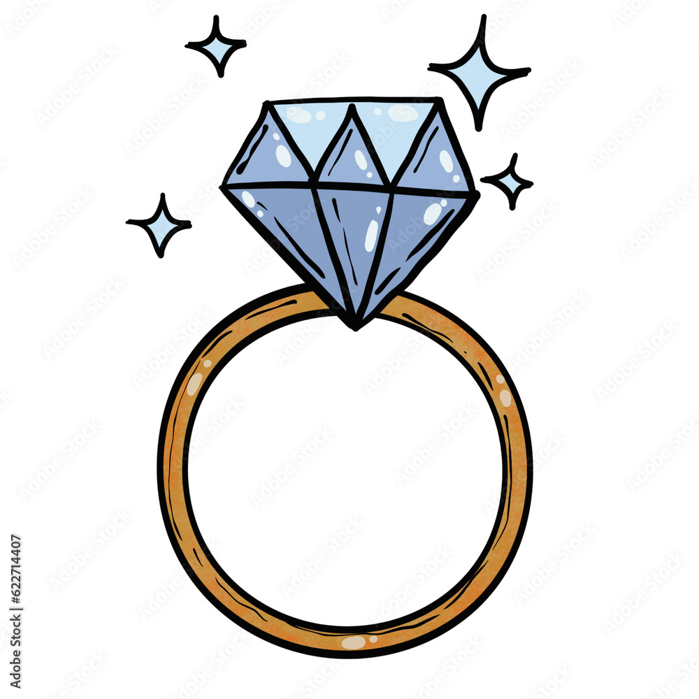 Diamond ring on transparent backgoud and printable with good quality of 300 dpi. Diamond ring on transparent backgoud and printable with good quality of 300 dpi.