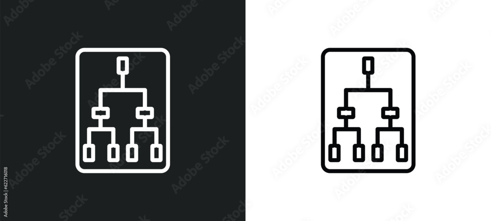 playoff outline icon in white and black colors. playoff flat vector icon from hockey collection for web, mobile apps and ui.