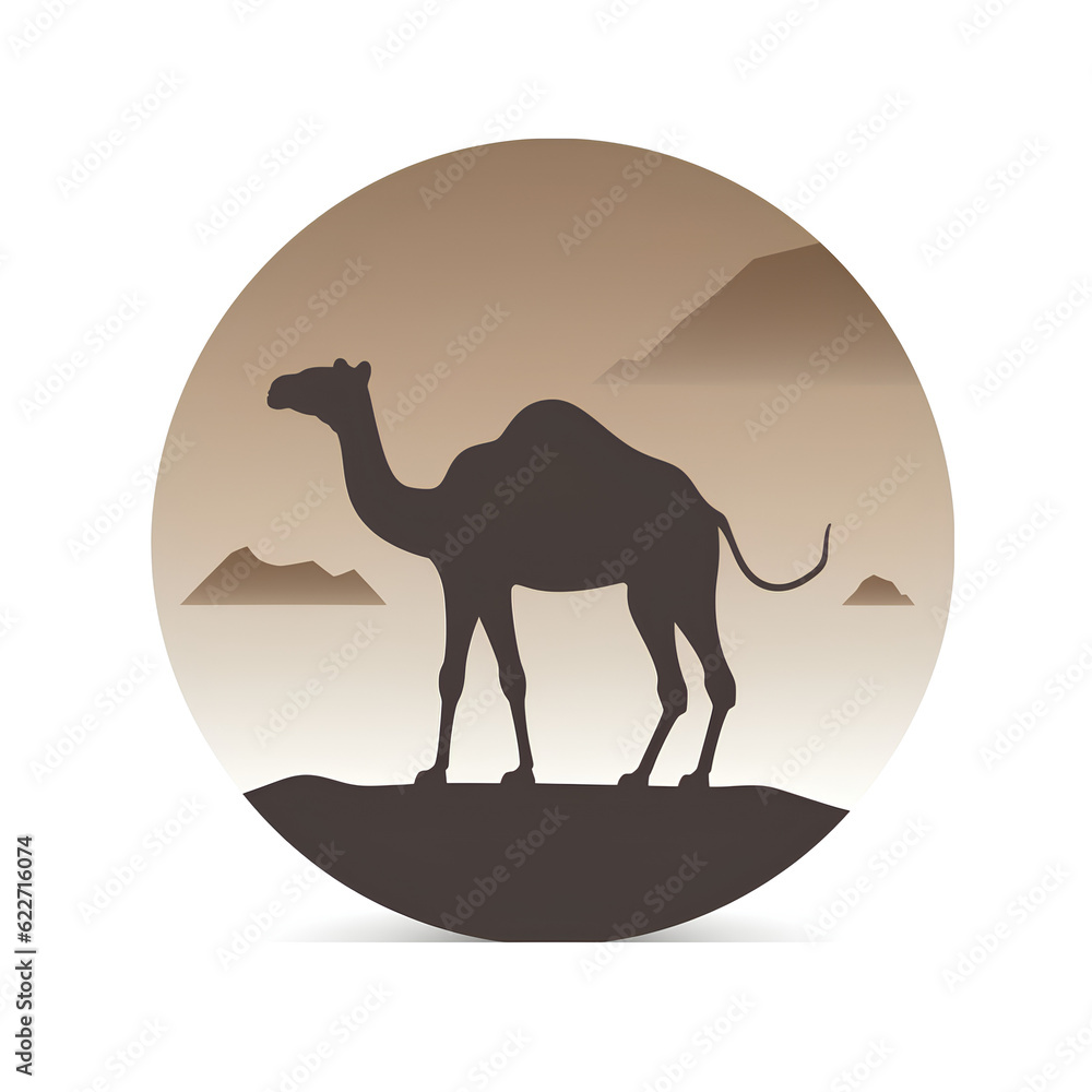 Fototapeta premium camel icon made by midjeorney