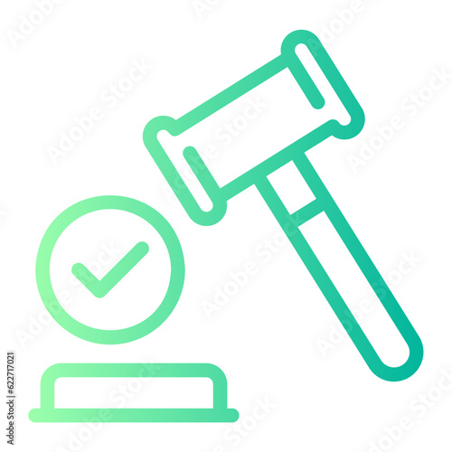 gavel gradient icon