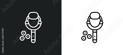 sling outline icon in white and black colors. sling flat vector icon from hands and gestures collection for web, mobile apps and ui.
