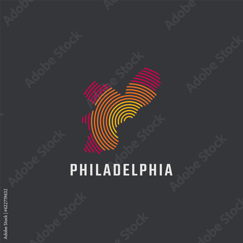 Philadelphia map logo