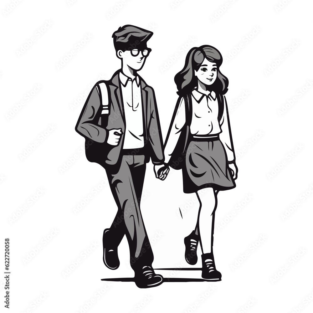 student character back to school vector illustration student character back to school vector illustration