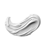 White paint stroke. isolated object, transparent background