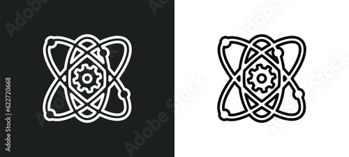 core values outline icon in white and black colors. core values flat vector icon from general collection for web, mobile apps and ui.