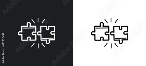 compatibility outline icon in white and black colors. compatibility flat vector icon from general collection for web, mobile apps and ui. photo