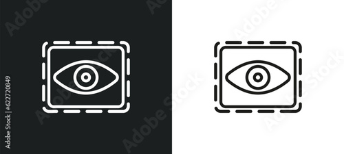trackability outline icon in white and black colors. trackability flat vector icon from general collection for web, mobile apps and ui.