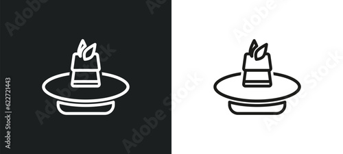 lasagne outline icon in white and black colors. lasagne flat vector icon from gastronomy collection for web, mobile apps and ui.