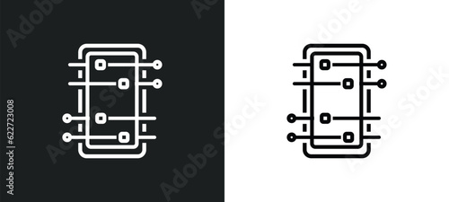 table football outline icon in white and black colors. table football flat vector icon from free time collection for web, mobile apps and ui.