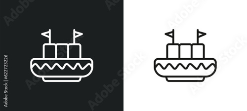 maria mole outline icon in white and black colors. maria mole flat vector icon from food and restaurant collection for web, mobile apps and ui.