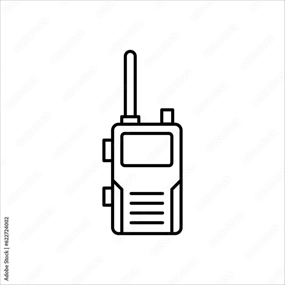 Walkie talkie icon sign vector,Symbol illustration for web and mobile on white backhround Walkie talkie icon sign vector,Symbol illustration for web and mobile on white backhround