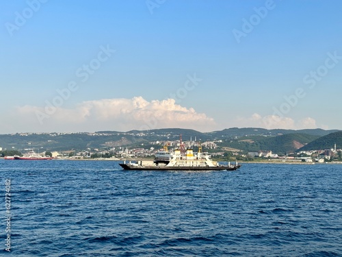 passenger ships on the sea