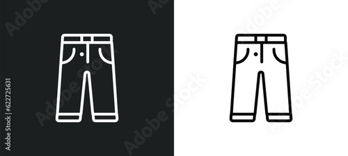 trousers outline icon in white and black colors. trousers flat vector icon from fashion and commerce collection for web  mobile apps and ui.