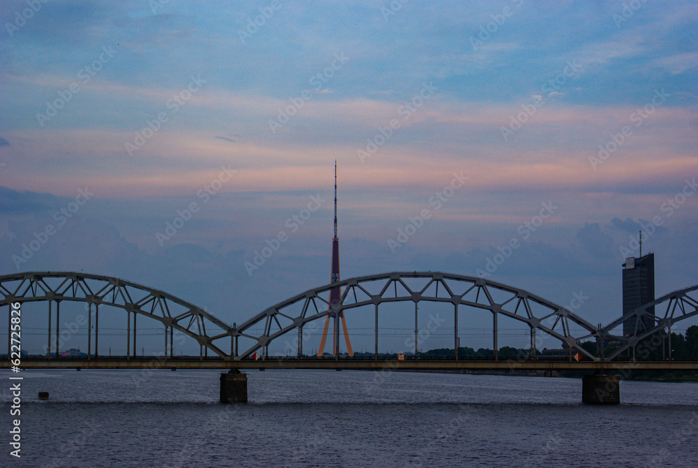 Fototapeta premium bridge over river