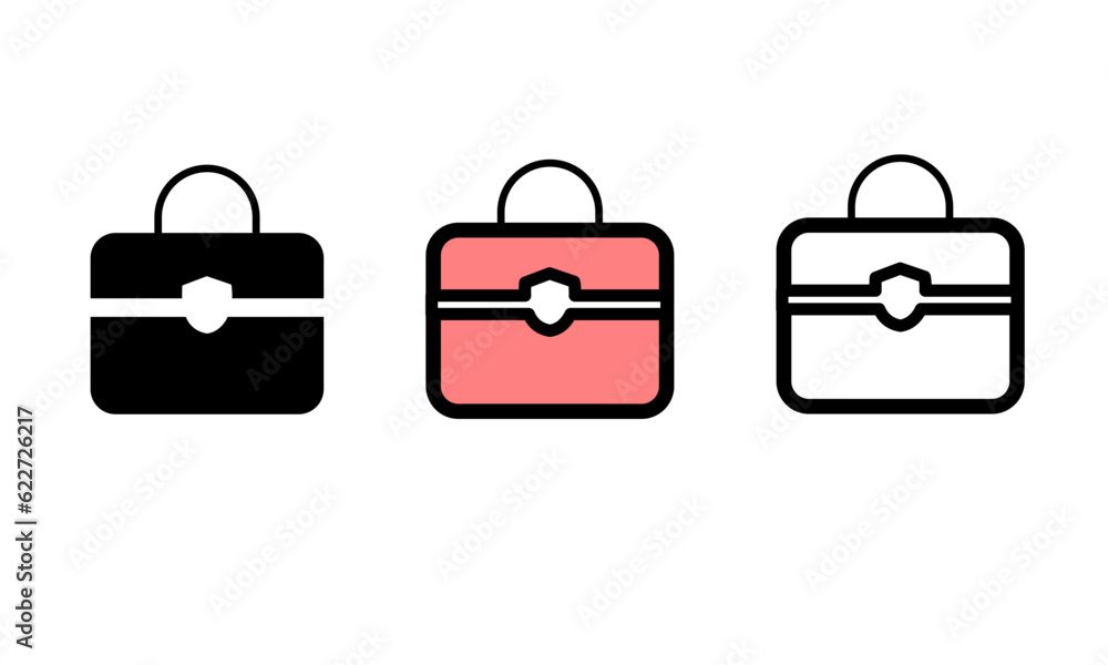bag vector icon with simple, elegant, modern, and flat design style. medial bag vector lines. bag icon for business bag vector icon with simple, elegant, modern, and flat design style. medial bag vector lines. bag icon for business