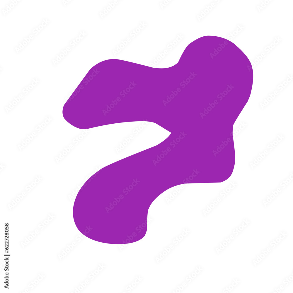 Abstract Purple Blob Shape Abstract Purple Blob Shape