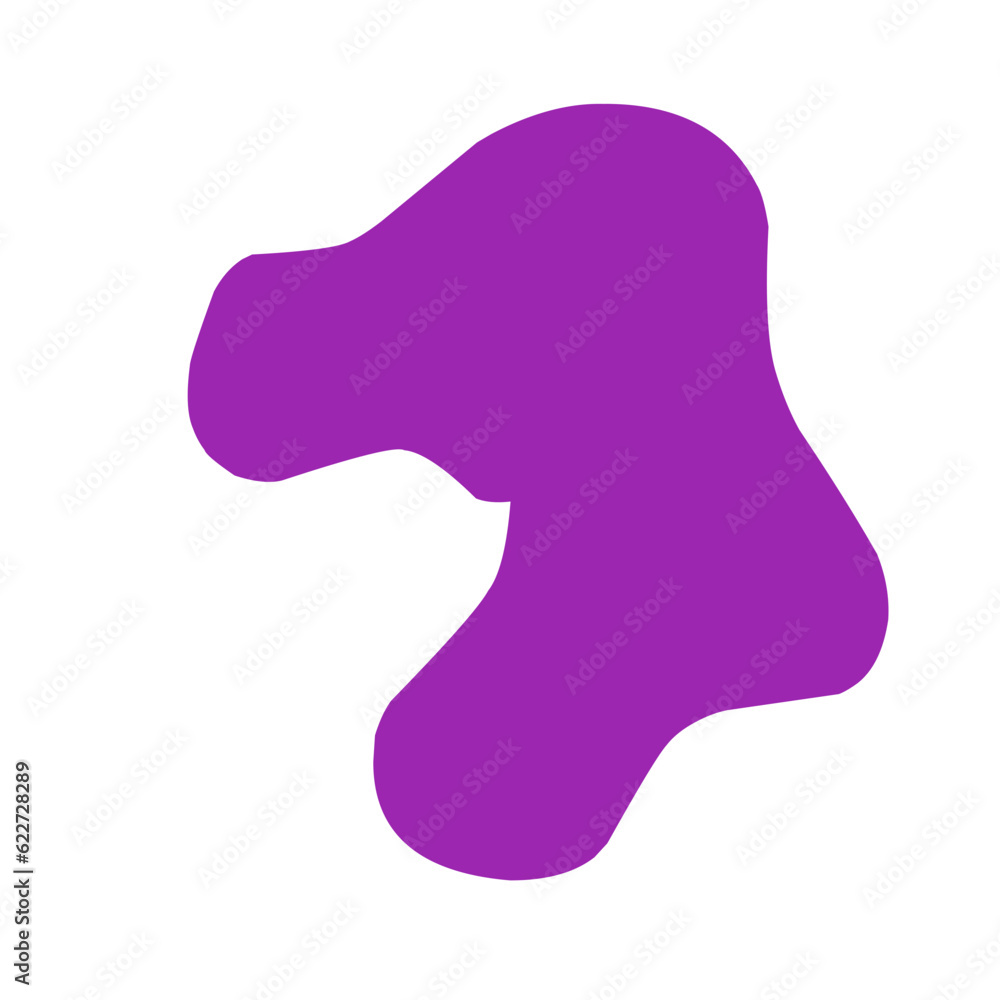 Abstract Purple Blob Shape Abstract Purple Blob Shape