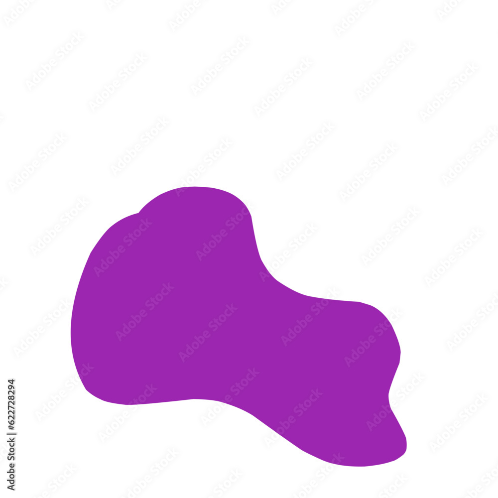Abstract Purple Blob Shape