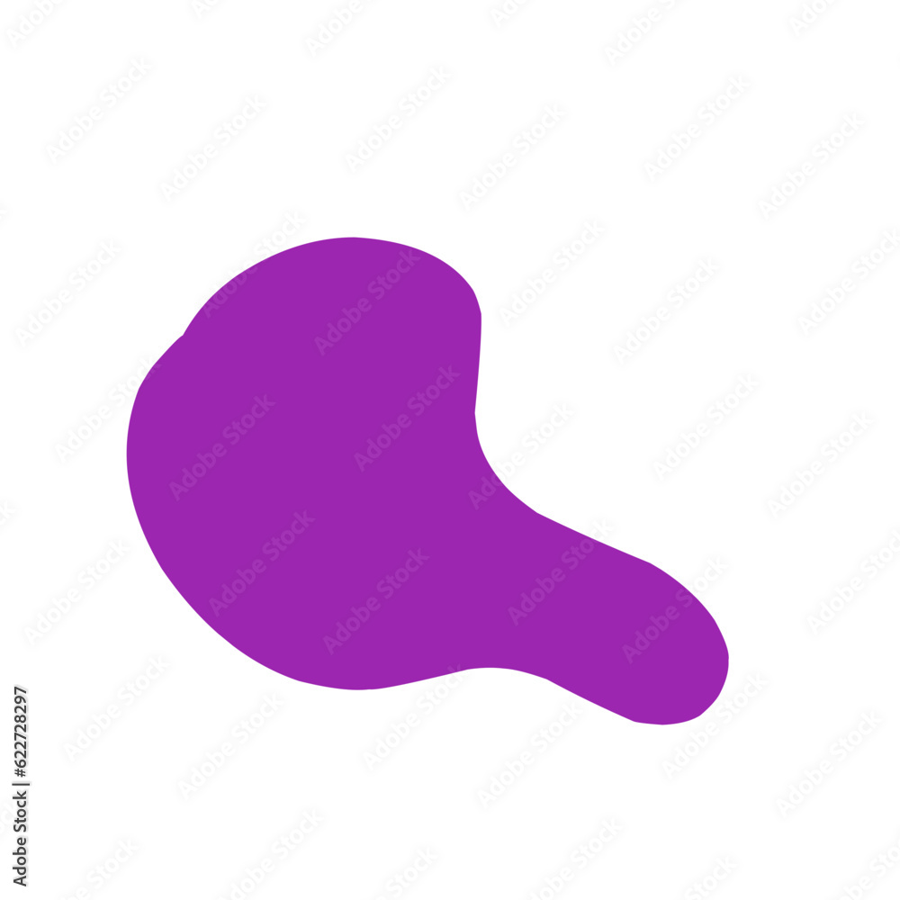 Abstract Purple Blob Shape Abstract Purple Blob Shape