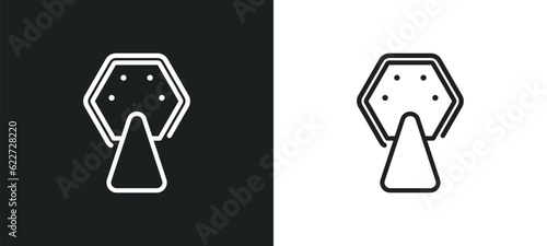 lottery game outline icon in white and black colors. lottery game flat vector icon from entertainment and arcade collection for web, mobile apps and ui.