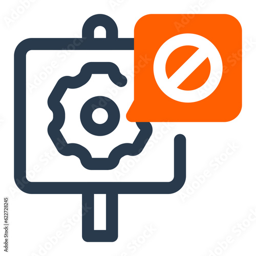 Protest icon symbolizing activism and social rights icon