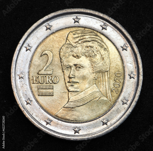 2 Euro standard coin from Austria