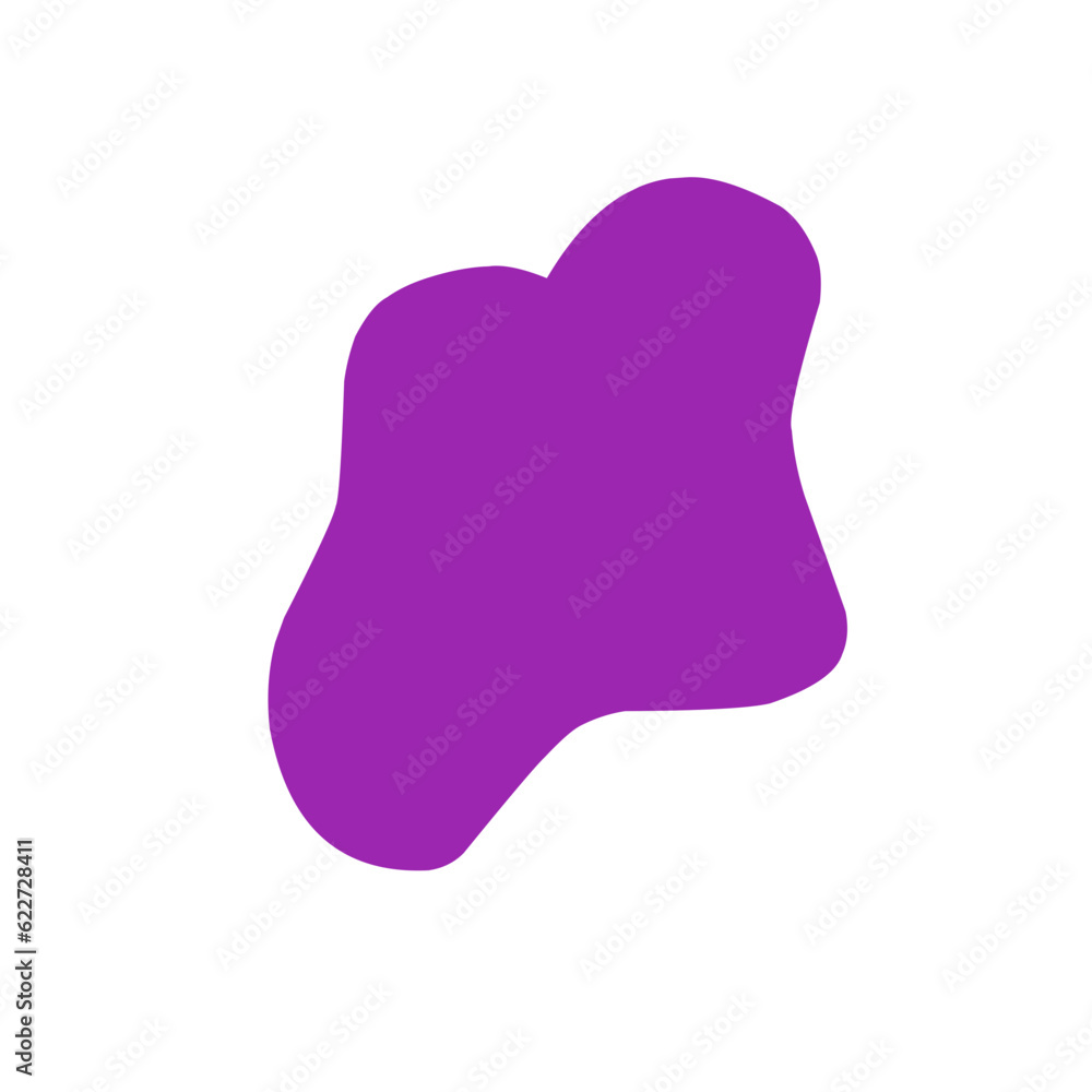 Abstract Purple Blob Shape