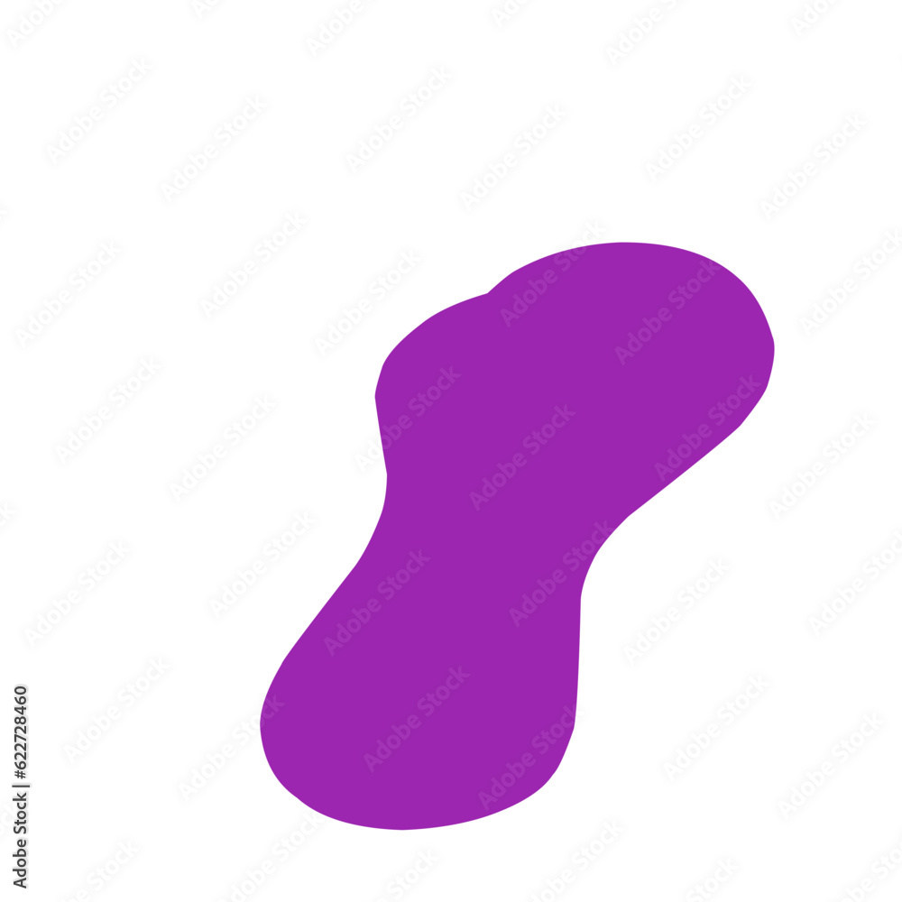 Abstract Purple Blob Shape Abstract Purple Blob Shape