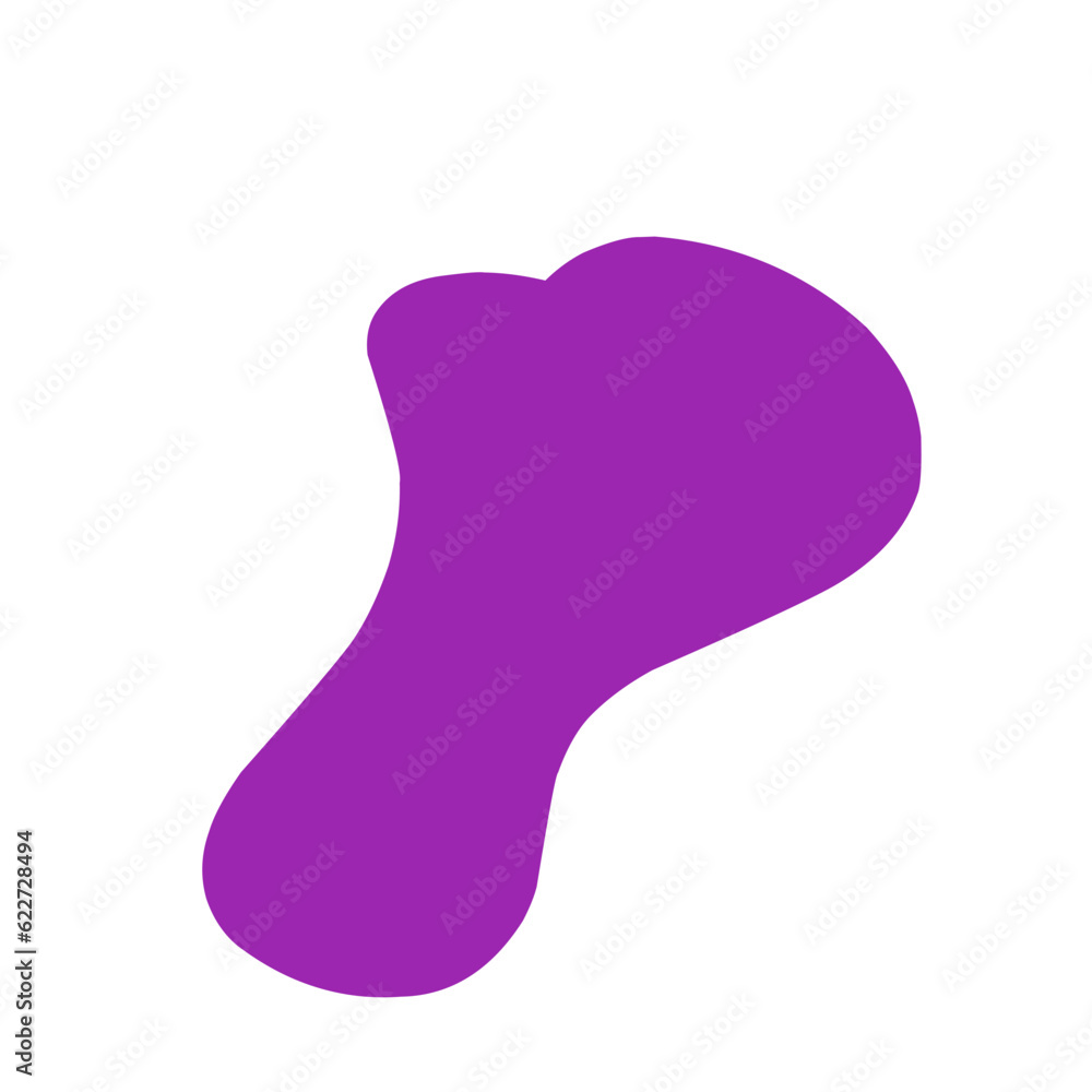 Abstract Purple Blob Shape Abstract Purple Blob Shape