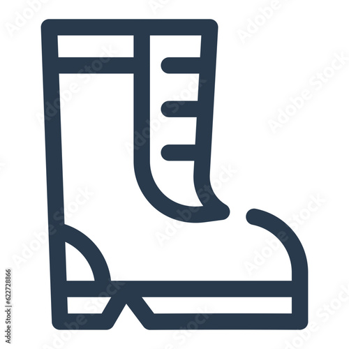 Work boot for labor and occupational protection icon
