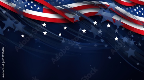 Fotografie, Obraz Vector concept design for Patriot day with flag of usa, candles and text