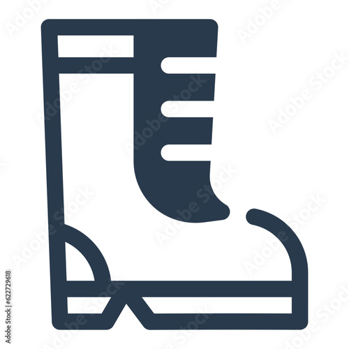 Work boot for labor and occupational protection icon
