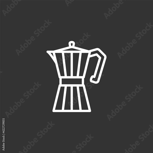 Coffee maker icon editable stroke
