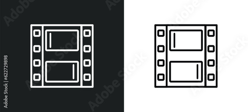 photogram outline icon in white and black colors. photogram flat vector icon from electronic stuff fill collection for web, mobile apps and ui.