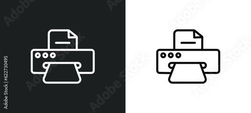 copy hine outline icon in white and black colors. copy hine flat vector icon from electronic devices collection for web, mobile apps and ui.